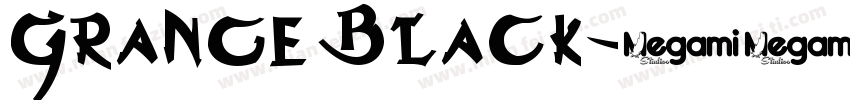 Grange Black字体转换